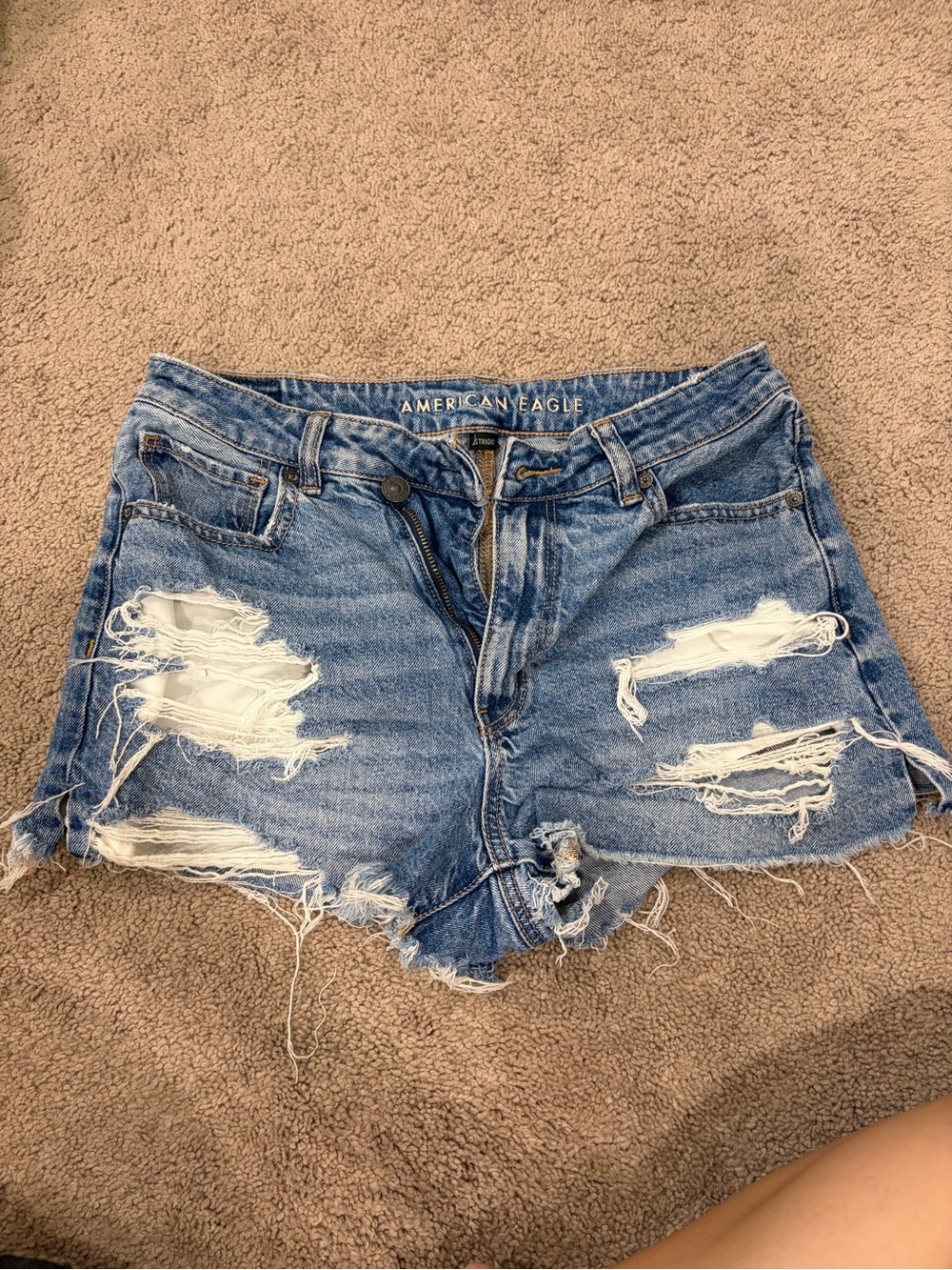 American Eagle Mom Short Distressed Denim - 6
